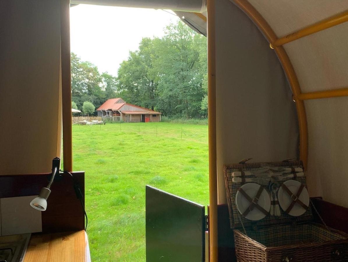 Huifkar In Landelijke Omgeving De Mersken 9 Ureterp Kültér fotó